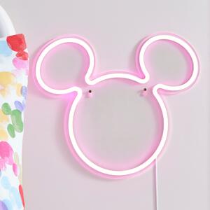Mickey Mouse Neon Pink Wall Light Pink