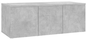 TV Cabinet Concrete Grey 80x34x30 cm Engineered Wood
