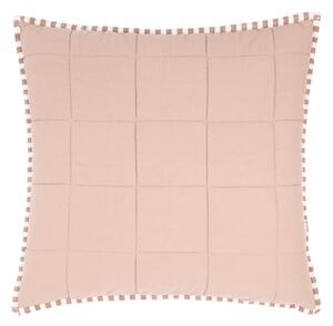 Yard Hebden Stripe Cotton 55cm x 55cm Filled Cushion Pecan Cotta