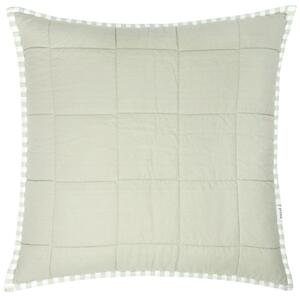 Yard Hebden Stripe Cotton 55cm x 55cm Filled Cushion Eucalyptus Bay Green