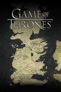 Art Poster Game of Thrones - Westeros map, (26.7 x 40 cm)