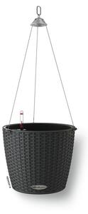 LECHUZA Hanging Planter NIDO Cottage 28 ALL-IN-ONE Granite