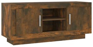 TV Cabinet Smoked Oak 102x35x45 cm Engineered Wood