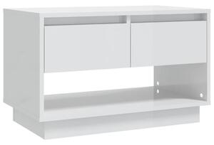 TV Cabinet High Gloss White 70x41x44 cm Engineered Wood