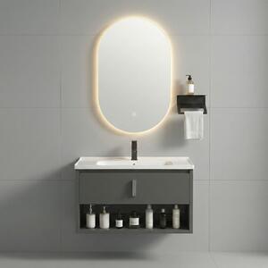 Bathroom furniture set with washbasin Toledo 60cm Grey
