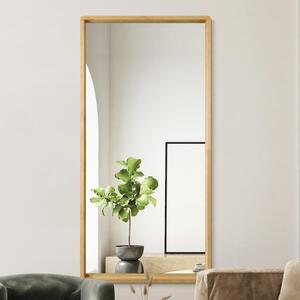Naturalis Solid Oak Rectangle Full Length Wall Mirror