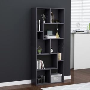 Book Cabinet Grey 67x24x161 cm Engineered Wood