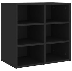 Shoe Cabinet Black 52.5x30x50 cm