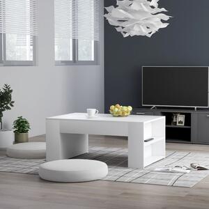 Coffee Table White 100x60x42 cm Engineered Wood