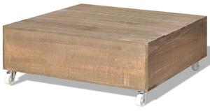 Coffee Table Brown Solid Wood