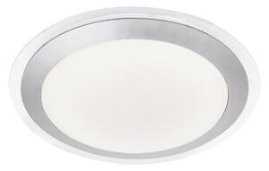 Searchlight 7684-33SI Flush Ceiling Light In Silver With White Acrylic