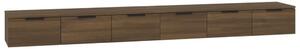 Wall Cabinets 2 pcs Brown Oak 102x30x20 cm Engineered Wood
