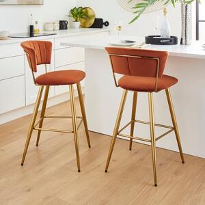 Kendall Bar Stool, Velvet