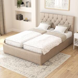 Olivier Eire Linen Adjustable Bed Natural