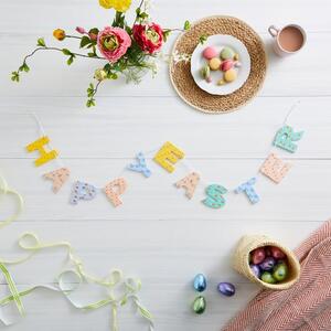 Wooden Happy Easter Bunting