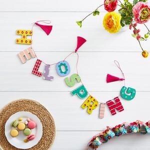 Hello Spring Wooden Garland