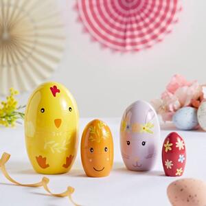 Wooden Easter Stackable Characters