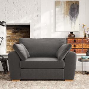 Madison Snuggle Chair House Velvet Charcoal