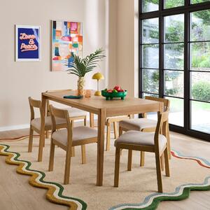 Elements Holmes Dining Table with 6 Aylesford Chairs