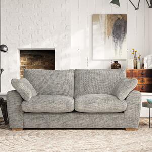 Madison 3 Seater Sofa Chunky Chenille Silver