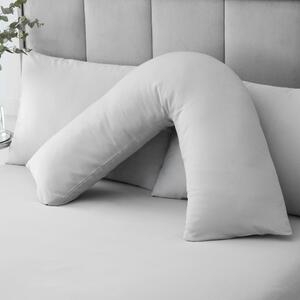 Hotel 230 Thread Count Cotton Sateen V-Shape Pillowcase Grey