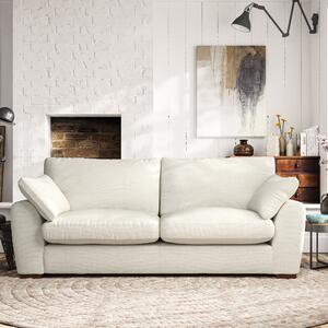 Madison Large 3 Seater Sofa Chunky Tonal Weave Ivory