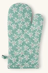 Oven glove - Cotton/polyester. 30.5 x 16 cm. - Sage Green - Søstrene Grene