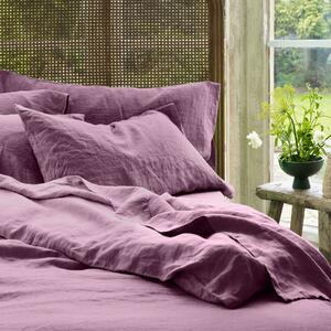 Raspberry Linen Blend Pillowcases (Pair) | Standard | Piglet in Bed