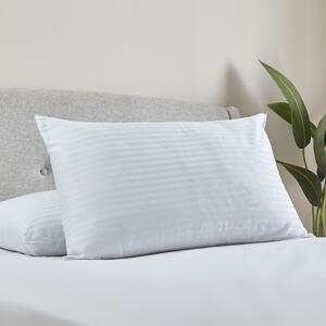Catherine Lansfield Luxury Hotel 300TC Cotton Stripe 48cm x 74cm Pillow White
