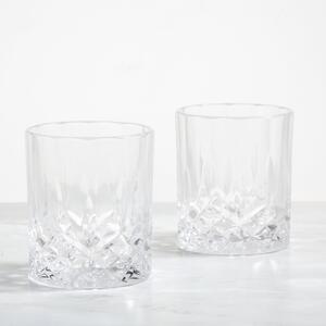Pack of 2 Pressed Tumblers Clear