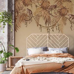 Monkey Vines Wall Mural Gold