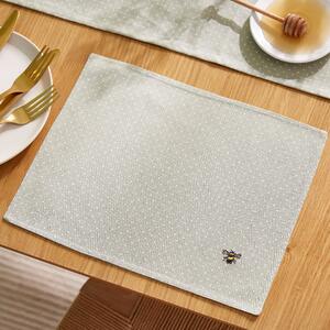 Set of 2 Bee Placemats Sage (Green)