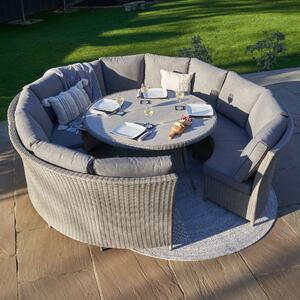 Bermuda Slate Grey Lounge Garden Dining Set with Ceramic Top Slate (Grey)