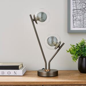 Molecular Industrial Metal Decorative Table Lamp Clear