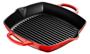 Le Creuset Deep square grill pan 30 cm Cerise