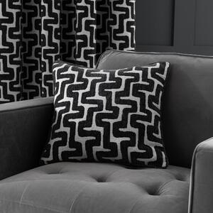 Sonora Charcoal Cushion Black/White