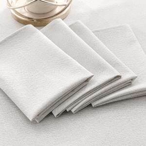 Set of 4 Sparkle Napkins Silver