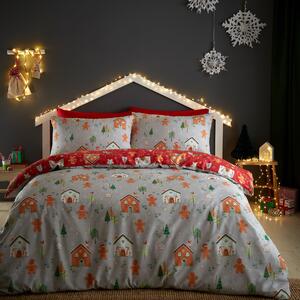 Bedlam Gingerbread House Duvet Cover & Pillowcase Set