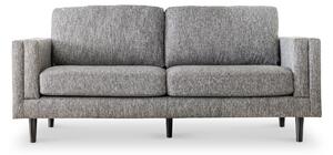 Andre Grey Slubbed Fabric 3 Seater Sofa for Living Room | Roseland