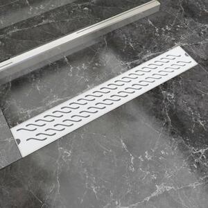 Linear Shower Drain Wave 730x140 mm Stainless Steel