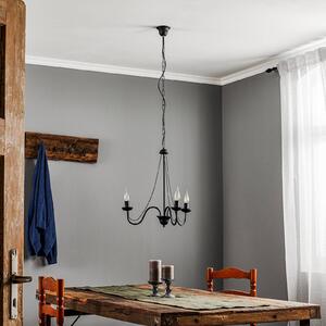 Malbo chandelier, 3-bulb in black