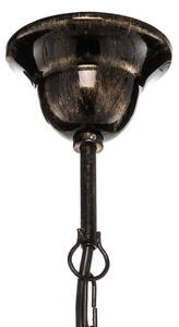 Ayleen chandelier made of steel, five-bulb, black