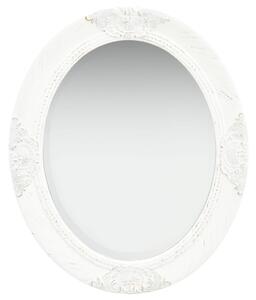 Wall Mirror Baroque Style 50x60 cm White