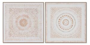 Painting Home ESPRIT Mandala Scandinavian 100 x 4 x 100 cm (2 Units)