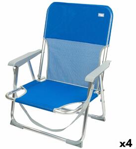 Folding Chair Aktive Gomera Blue 44 x 72 x 35 cm (4 Units)