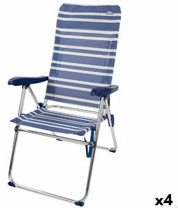 Folding Chair Aktive Mykonos 47 x 108 x 66 cm (4 Units)