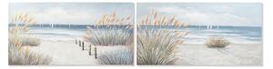 Painting DKD Home Decor Beach Mediterranean 140 x 3 x 70 cm (2 Units)