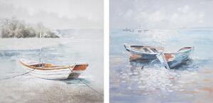 Painting DKD Home Decor 100 x 3,5 x 100 cm Barco 100 x 2 x 100 cm Mediterranean (2 Units)