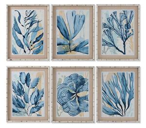 Painting Home ESPRIT Blue 50 x 3 x 65 cm (6 Units)