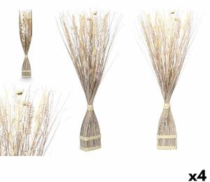 Decorative Flower DD115008 White 14 x 100 x 10 cm 8 x 100 x 18 cm (4 Units)